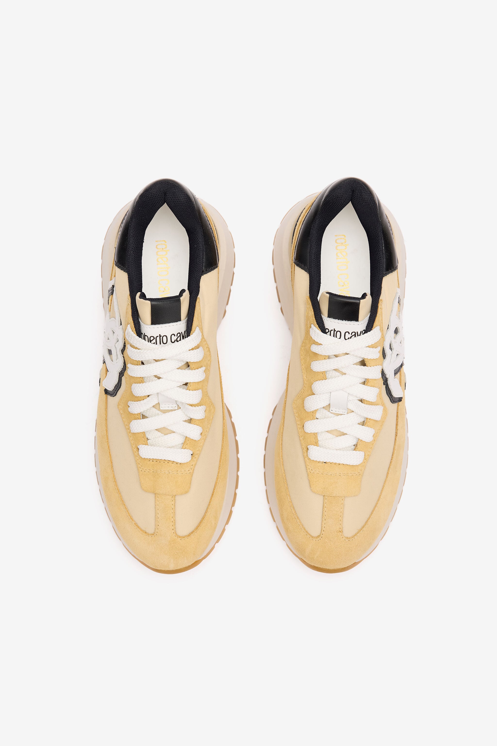 RC Sneakers With Contrasting Back And Monogram Mirror Snake RC Sneakers With Contrasting Back And Monogram Mirror Snake Light Brown UKS032-PZM02
