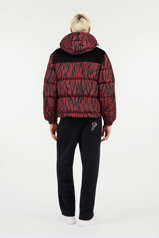 RC Daunenjacke mit Zebra-Print RED/BLACK ROT80G-OQS30