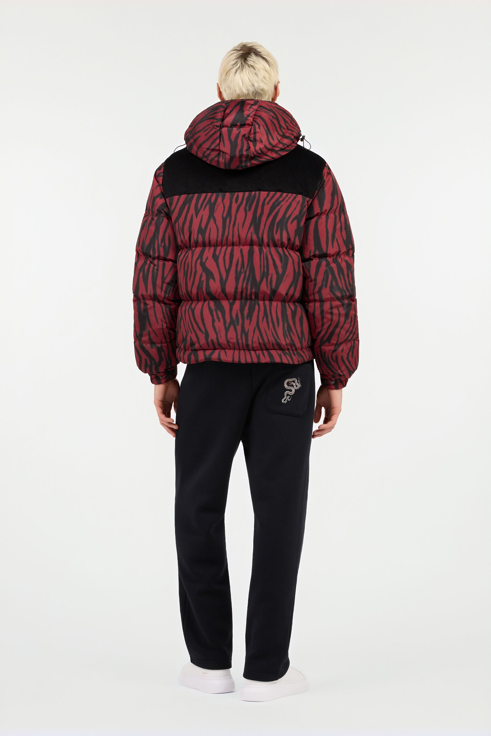 RC Daunenjacke mit Zebra-Print RED/BLACK ROT80G-OQS30