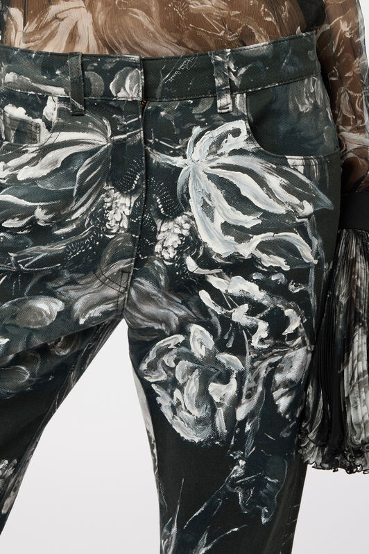 RC Jeans Con Estampado Fiammingo Flowers BLACK/GREY XWJ203-DAT77