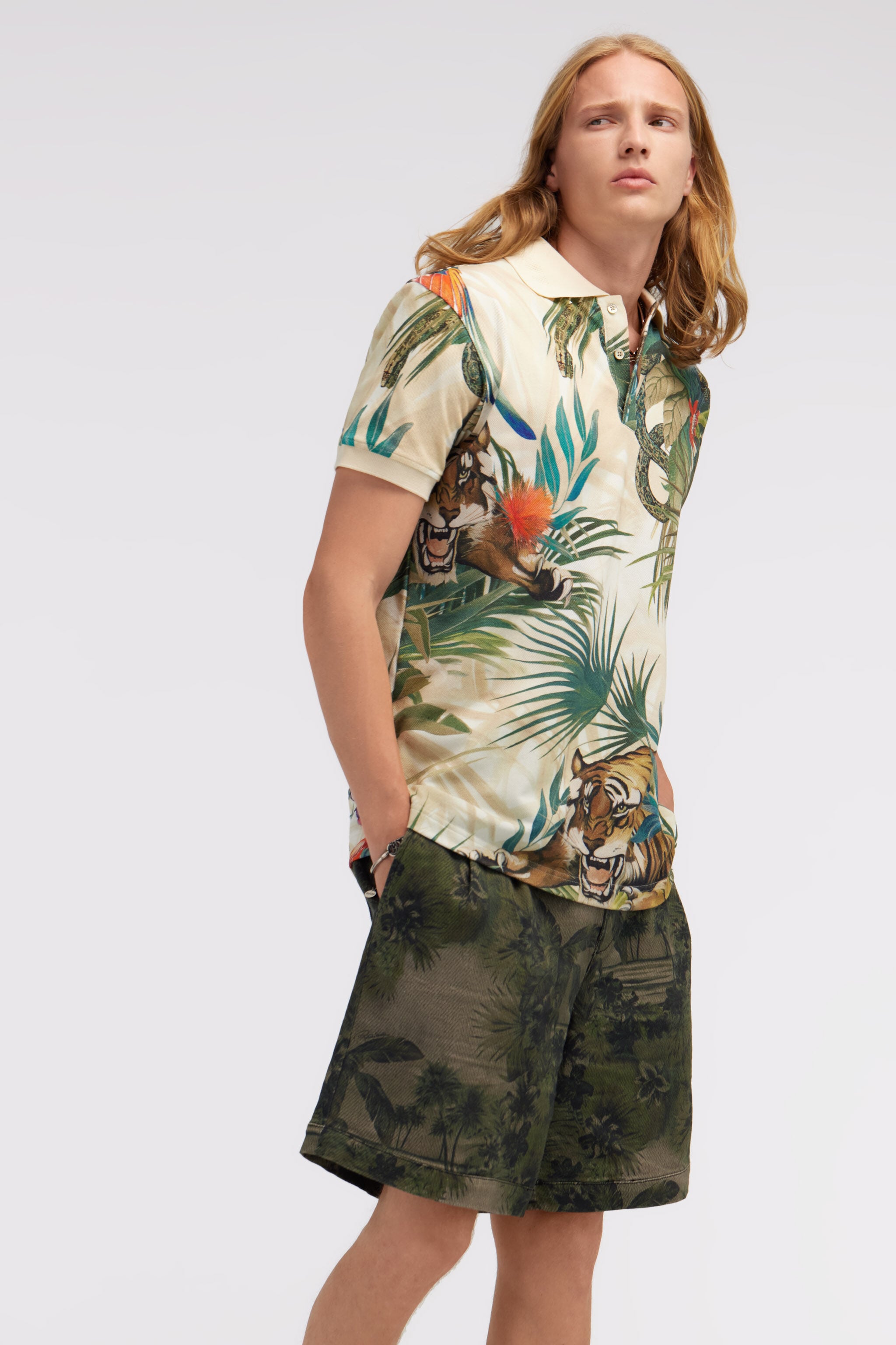 RC Polo Jungle print RC Polo Jungle print Green SRT64E-XKH21