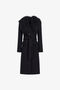 RC Black Virgin Wool Coat With Fur Collar RC Black Virgin Wool Coat With Fur Collar Black TKQ521-GA061