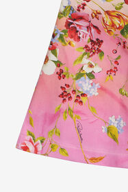 JU Miami Flowers Print Trousers GREEN/FUXIA WJT21N-DAR64