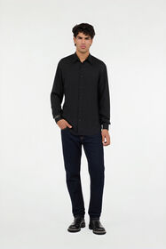 RC Camisa negra con Monogram Mirror Snake en toda la prenda BLACK VRT711-RK010