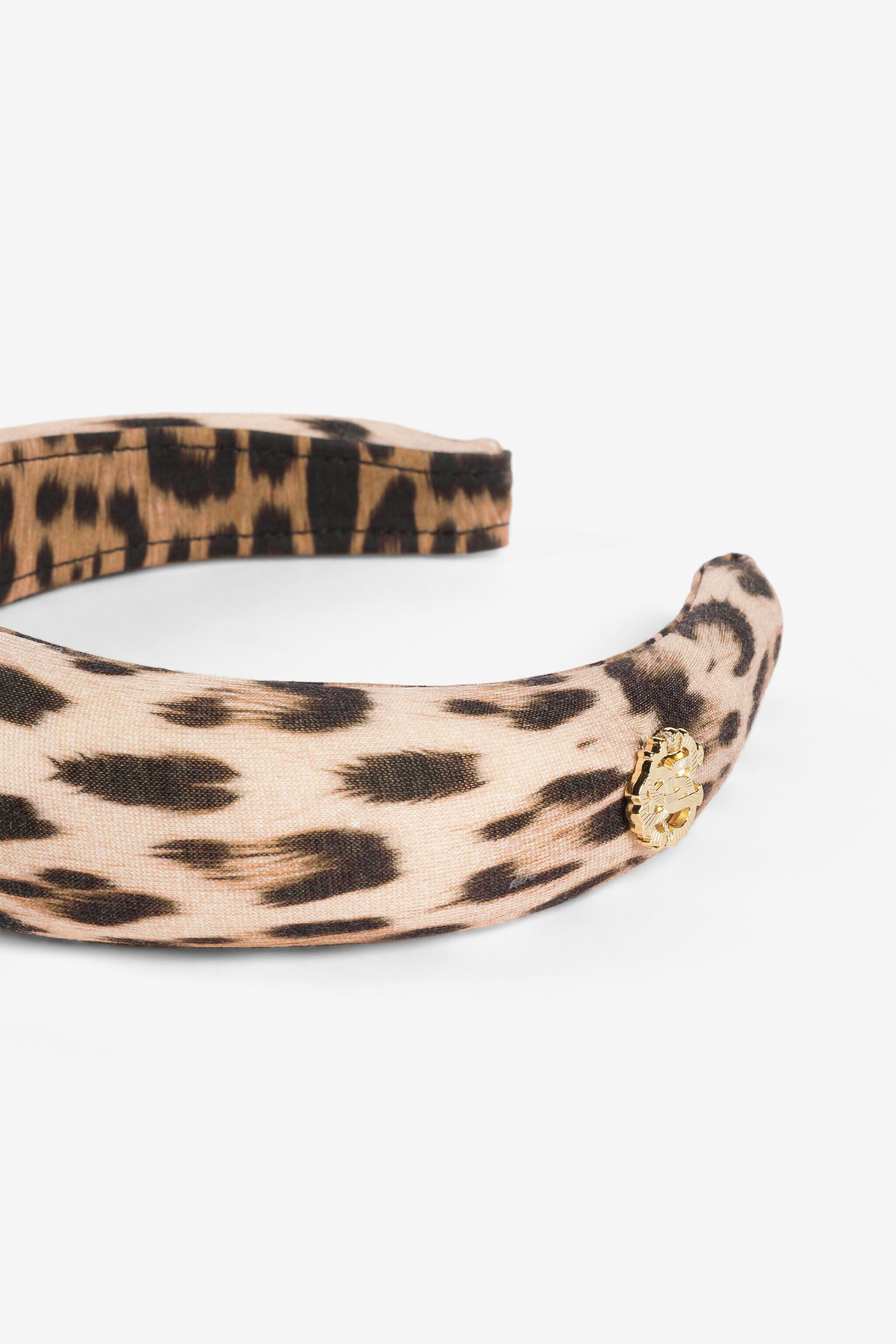 JU Leopard-Print Cotton Hairband JU Leopard-Print Cotton Hairband Light brown RJI012-JFF65