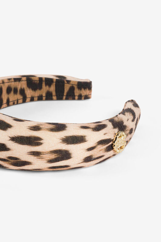 JU Leopard-Print Cotton Hairband JU Leopard-Print Cotton Hairband Light brown RJI012-JFF65