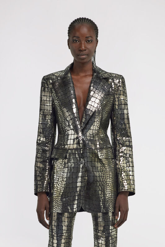 RC Crocodile Effect Blazer Silver TKP400-PN003