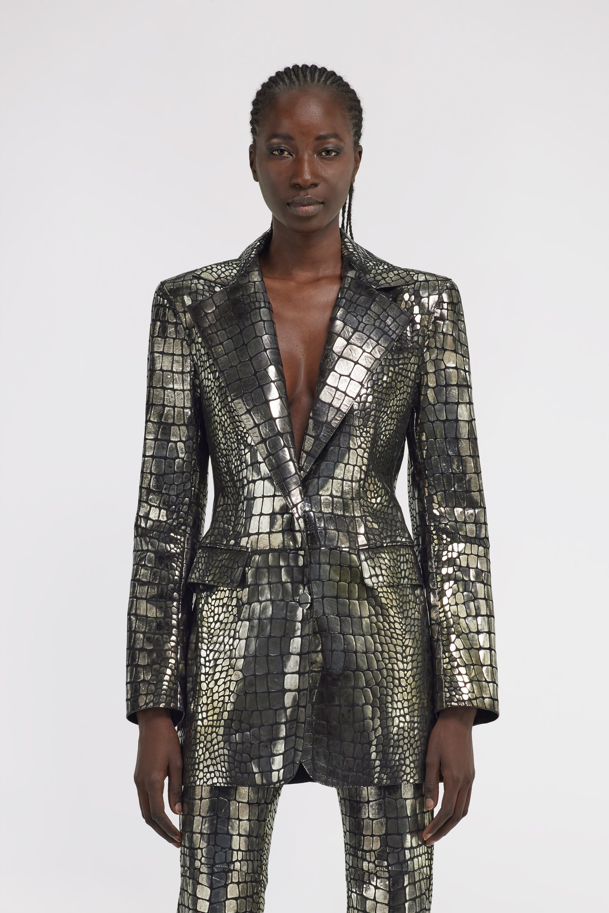 RC Crocodile Effect Blazer Silver TKP400-PN003