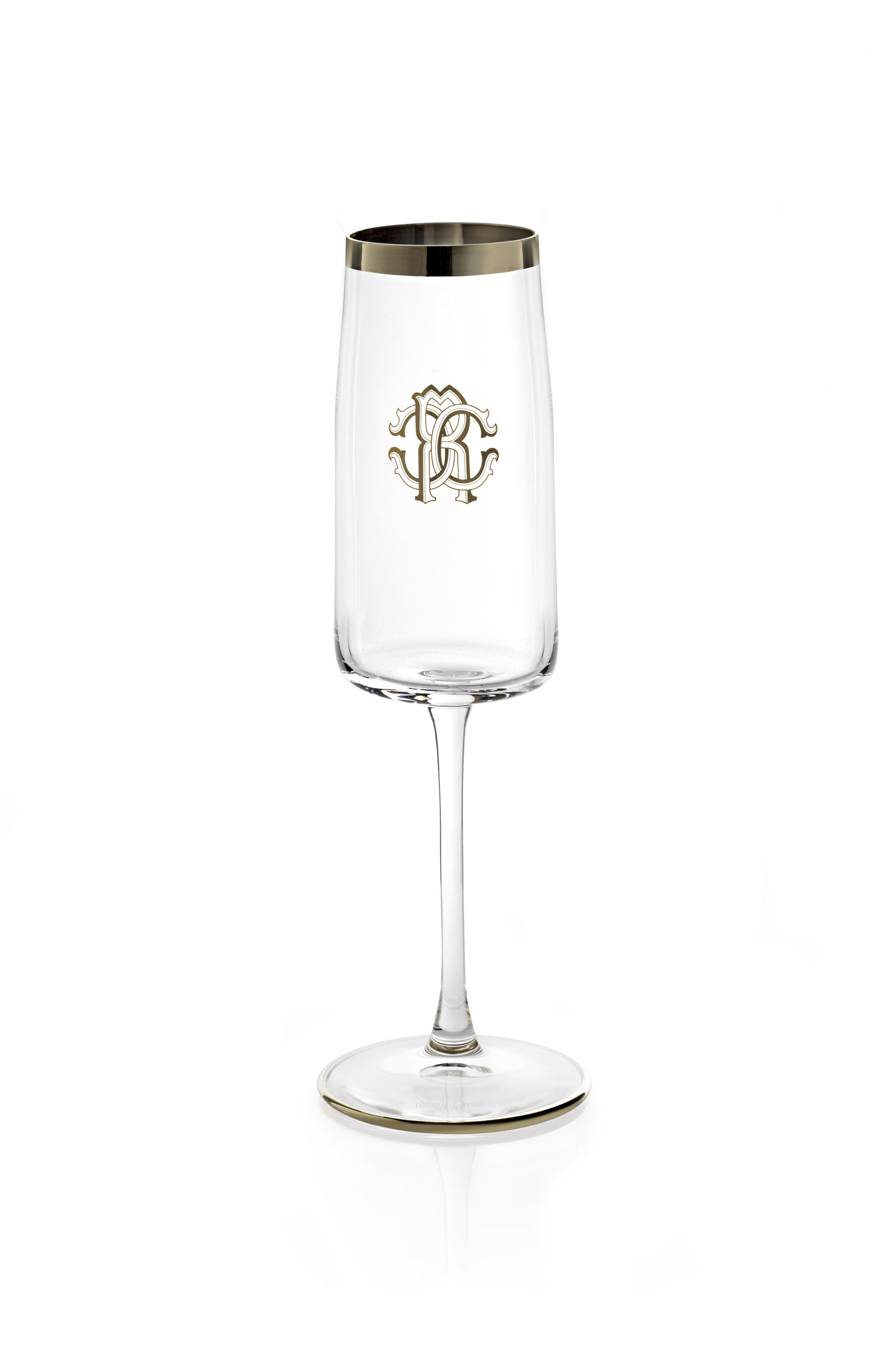 HO MONOGRAM PALTIN - 2 CHAMPAGNE GOBLETS SET HO MONOGRAM PALTIN - 2 CHAMPAGNE GOBLETS SET RALA09-IA014