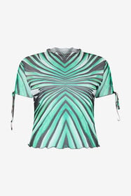 RC Top Imprimé Ray of Sea Bleu clair VKT613-6HM33