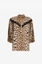 RC Lace-detailed leopard-print shirt RC Lace-detailed leopard-print shirt Light Brown QKT730-FVF53