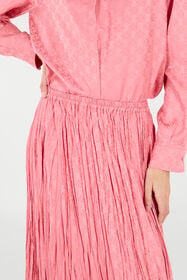 RC Crumpled-Effect Midi Skirt Pink VKT306-RK010
