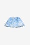 JU Plumago Print Silk Blend Skirt JU Plumago Print Silk Blend Skirt WHITE/BLUE WJT301-CTR13