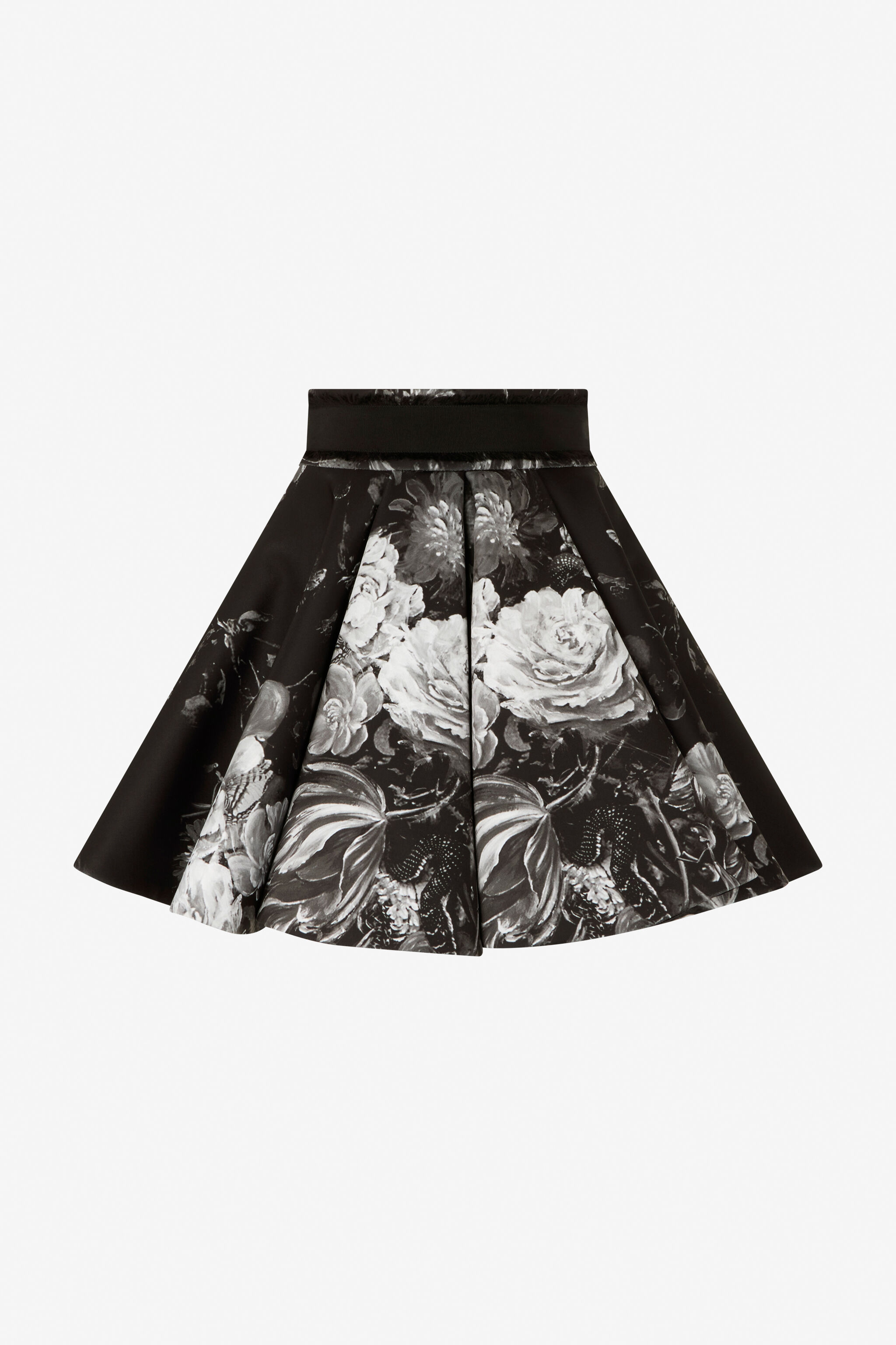 RC Falda de jersey scuba con estampado Fiammingo Flowers RC Falda de jersey scuba con estampado Fiammingo Flowers BLACK/GREY XWT306-NVT77