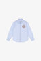 JU Crest-Embroidered Shirt JU Crest-Embroidered Shirt Light blue TJT70C-RR039