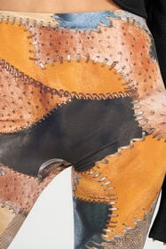 RC Pantalones Estampado Patchwork BROWN XQT206-LNT29