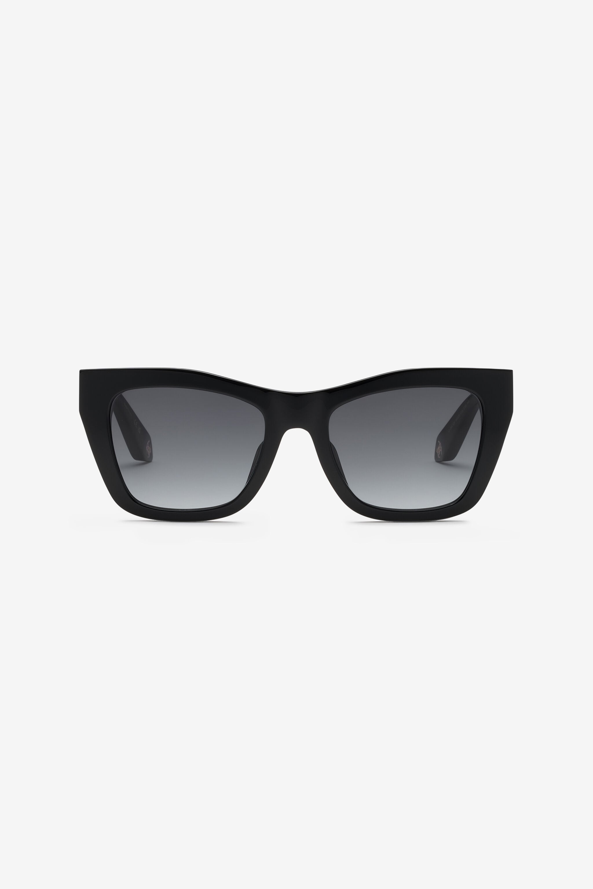 RC Geometrical sunglasses with scale effect temples RC Geometrical sunglasses with scale effect temples Black UALD13-ID208