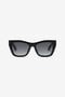 RC Geometrical sunglasses with scale effect temples RC Geometrical sunglasses with scale effect temples Black UALD13-ID208