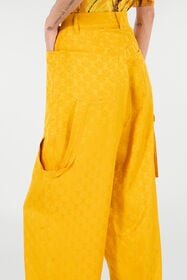 RC Pants With All-Over Mirror Snake Monogram Yellow VKT202-RK010