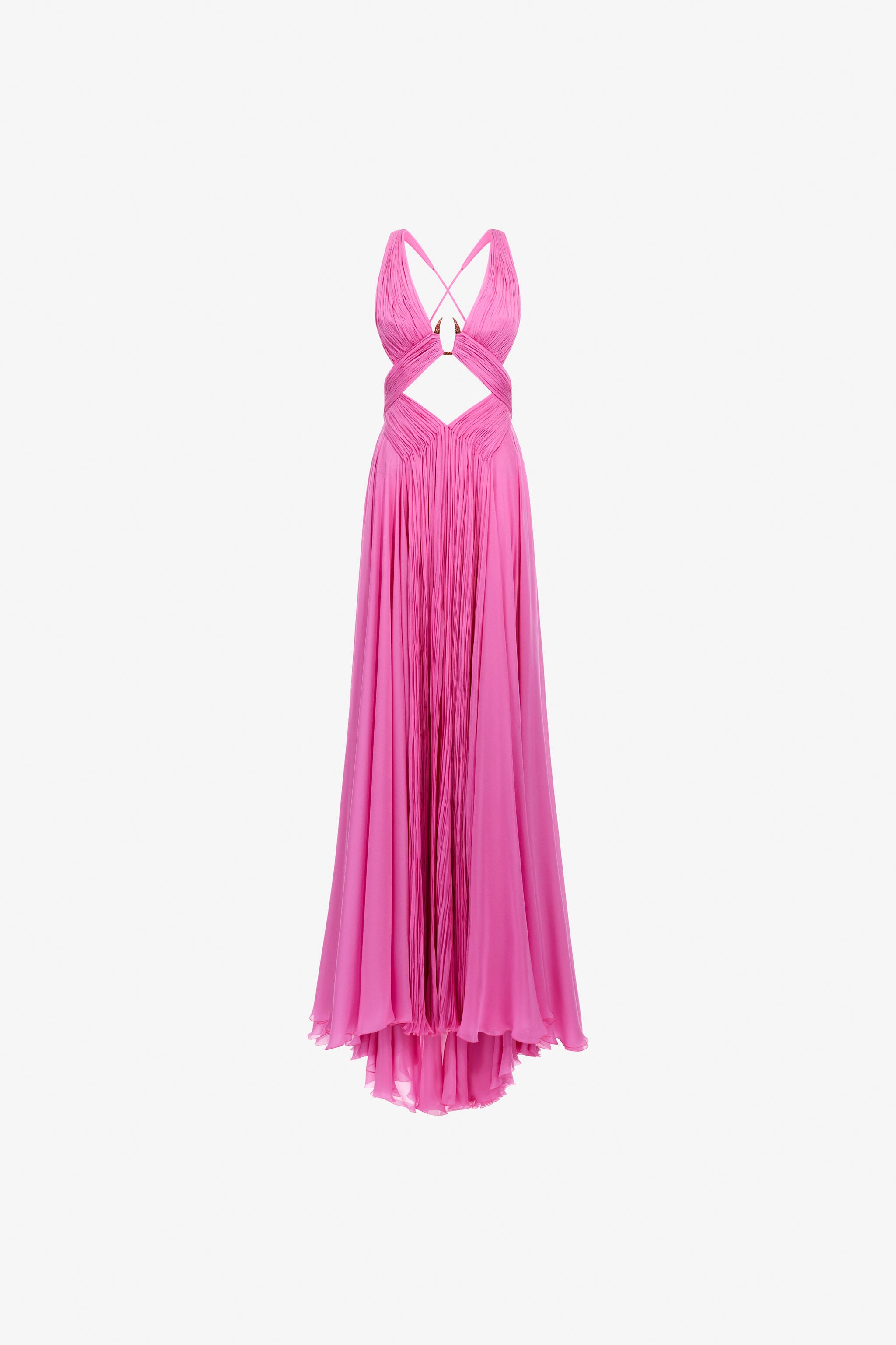 RC Long dress with cut out Fucsia SKT120-CC001