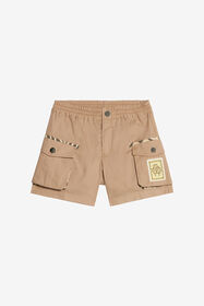 JU Shorts With Branded Patch BEIGE UJT210-CH008