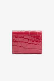 RC Crocodile-Effect Square Card Holder Fuchsia VKA002-PZ975