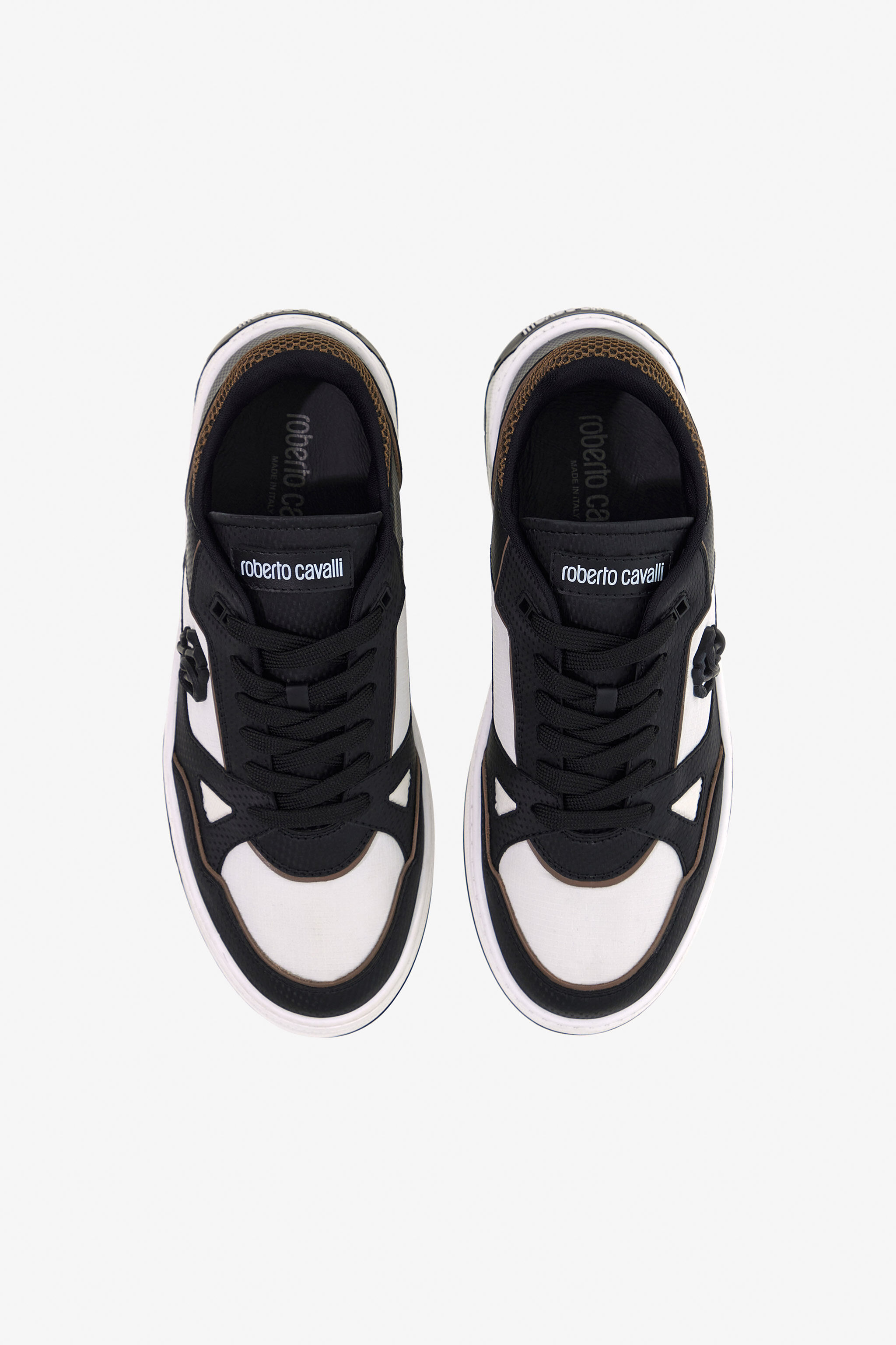 Low-Top Sneakers in Black for Men | Roberto Cavalli®