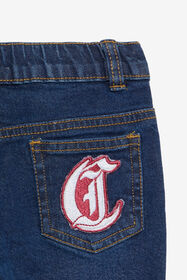 JC Denim Jeans with Logo Patch Detail DARK WASH XFJ21L-DS010