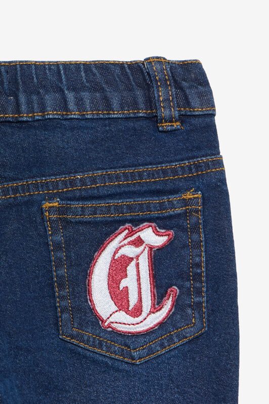 JC Denim Jeans with Logo Patch Detail JC Denim Jeans with Logo Patch Detail DARK WASH XFJ21L-DS010