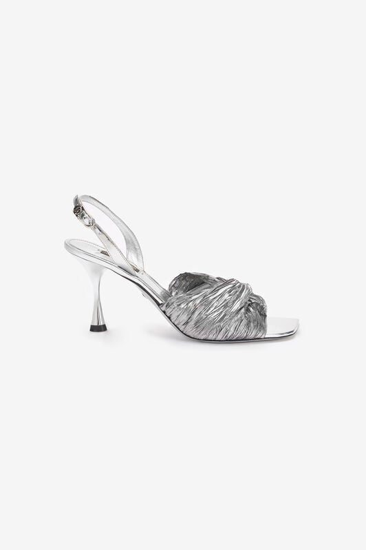 RC Metallic Leather Sandals RC Metallic Leather Sandals Silver UKS006-PZF01