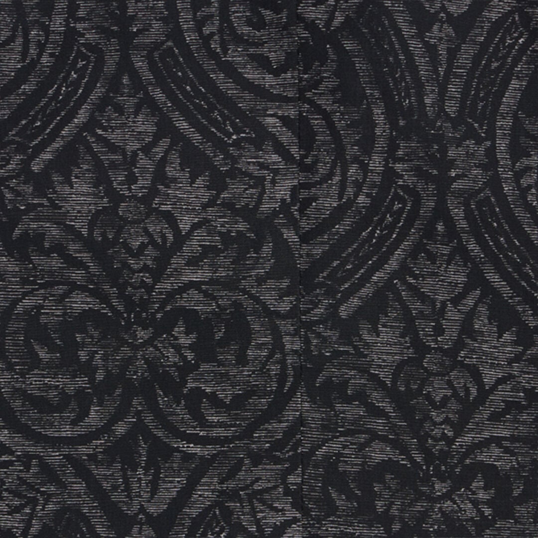 JU Brocade Print Cotton Jacket BLACK VJT42E-TYP29