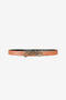 RC Cintura in pelle con logo Marrone QRC005-PZ132