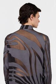 RC Camicia Con Stampa Ray Devorè BLACK XNT712-CHT26