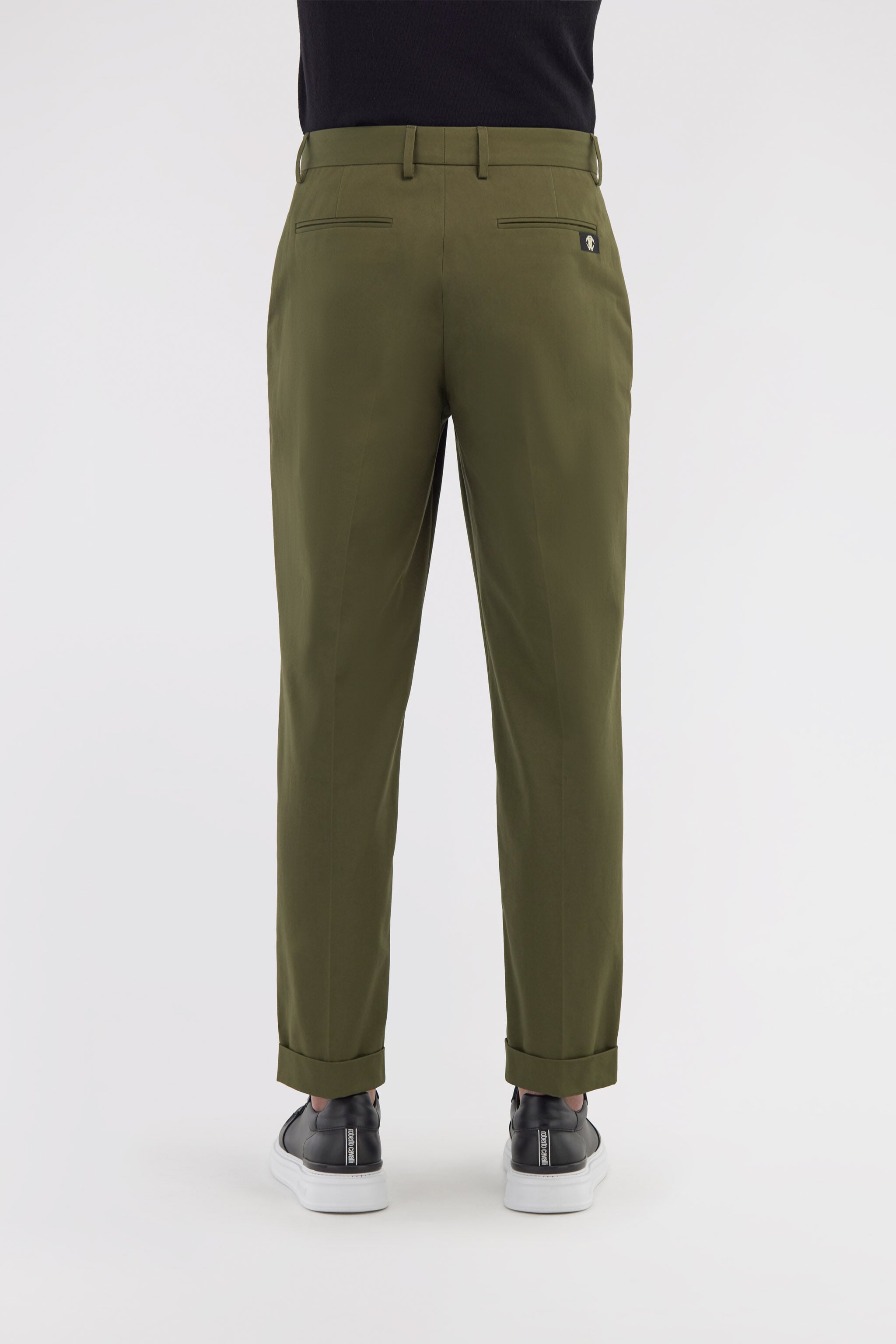 RC Tailored slim pants with fang Verde oscuro SRT247-FN061