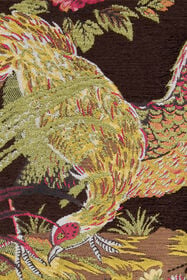 RC Mantel Aus Einer Wollmischung Mit  Oriental Bird-Print Braun VRT520-FY103