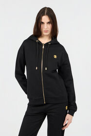RC Hoodie Mit Flaming Rose-Print BLACK SOT66H-CF008