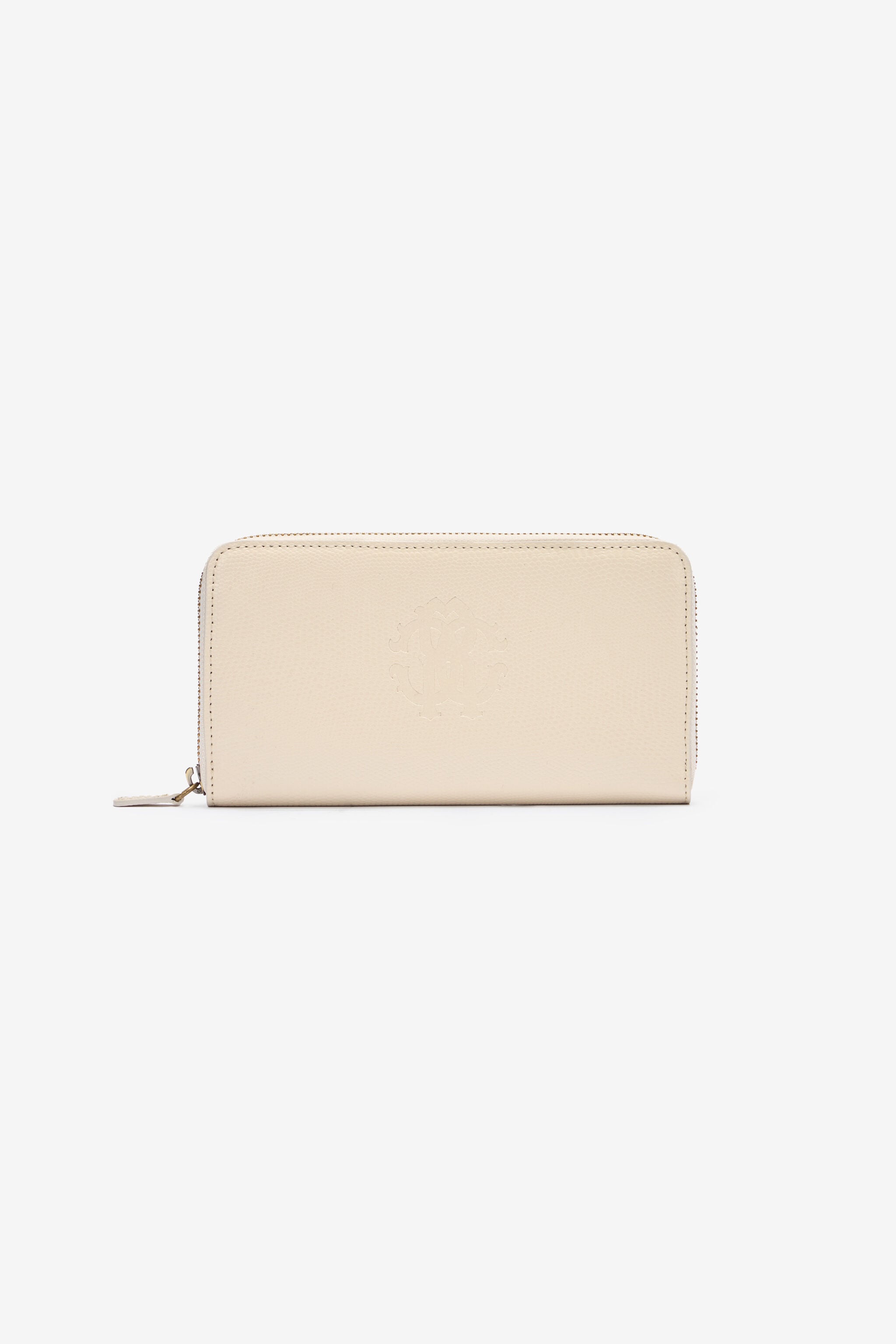 RC Leather Wallet with Monogram RC RC Leather Wallet with Monogram RC Ivory OOA00B-PZ015