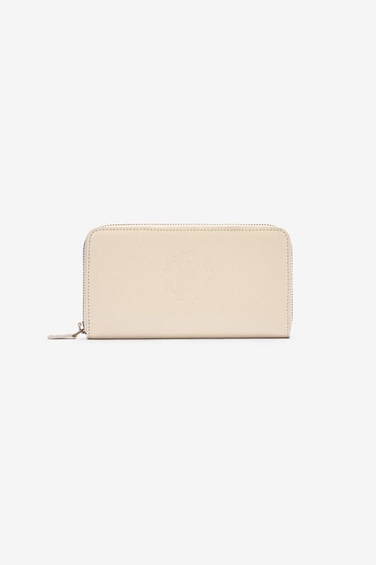 RC Leather Wallet with Monogram RC RC Leather Wallet with Monogram RC Ivory OOA00B-PZ015