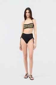 RC Bikini with Luminous Jaguar Motif BLACK SOW00A-4G002