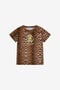 JU T-shirt stampata con motivo Jaguar Skin JU T-shirt stampata con motivo Jaguar Skin Marrone chiaro SJT625-JFF65
