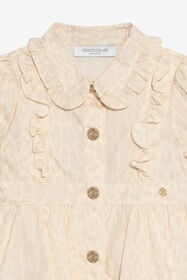 JU Cotton dress with ruffles AVORY VJT110-7MO52