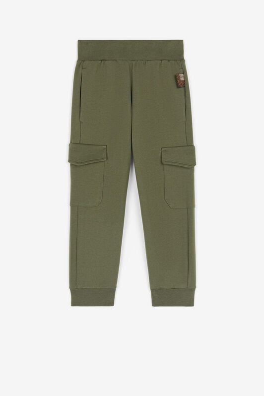 JU Pantaloni sportivi con Monogram RC JU Pantaloni sportivi con Monogram RC Verde scuro RJT233-CF050