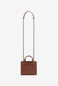 RC Brown Mini Shoulder Bag with Monogram RC BRUCIATO ROB00G-PZ098