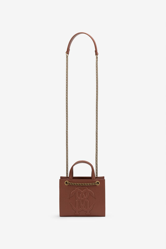 RC Brown Mini Shoulder Bag with Monogram RC RC Brown Mini Shoulder Bag with Monogram RC BRUCIATO ROB00G-PZ098