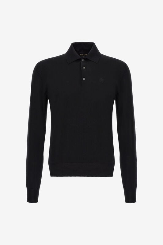 RC Long-sleeve polo shirt RC Long-sleeve polo shirt Black SRM618-MA015