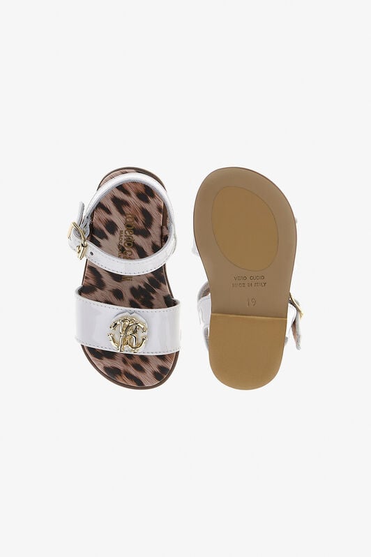 JU RC Logo Sandals JU RC Logo Sandals White RJS01I-PZJ02