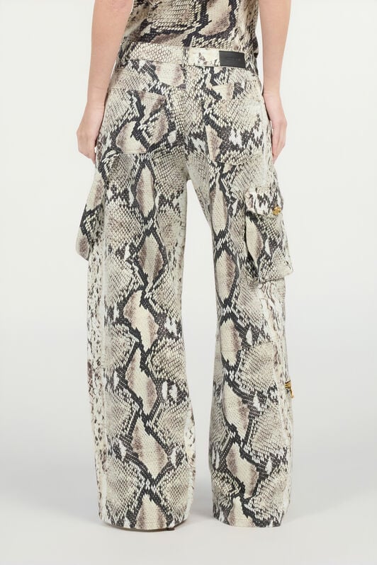 RC Jeans Cargo Roccia Con Stampa Python RC Jeans Cargo Roccia Con Stampa Python Marrone chiaro VWJ250-DAQ75