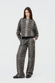 RC Python Print Sweatshirt PYTHON DARK GREY SOT66L-CF050
