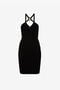 RC Tiger Tooth halterneck dress RC Tiger Tooth halterneck dress Black QKM100-MI030
