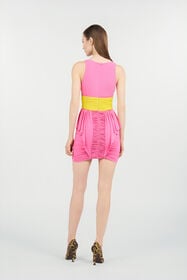 RC Two-Tone Draped Dress PINK WQT118-LL006